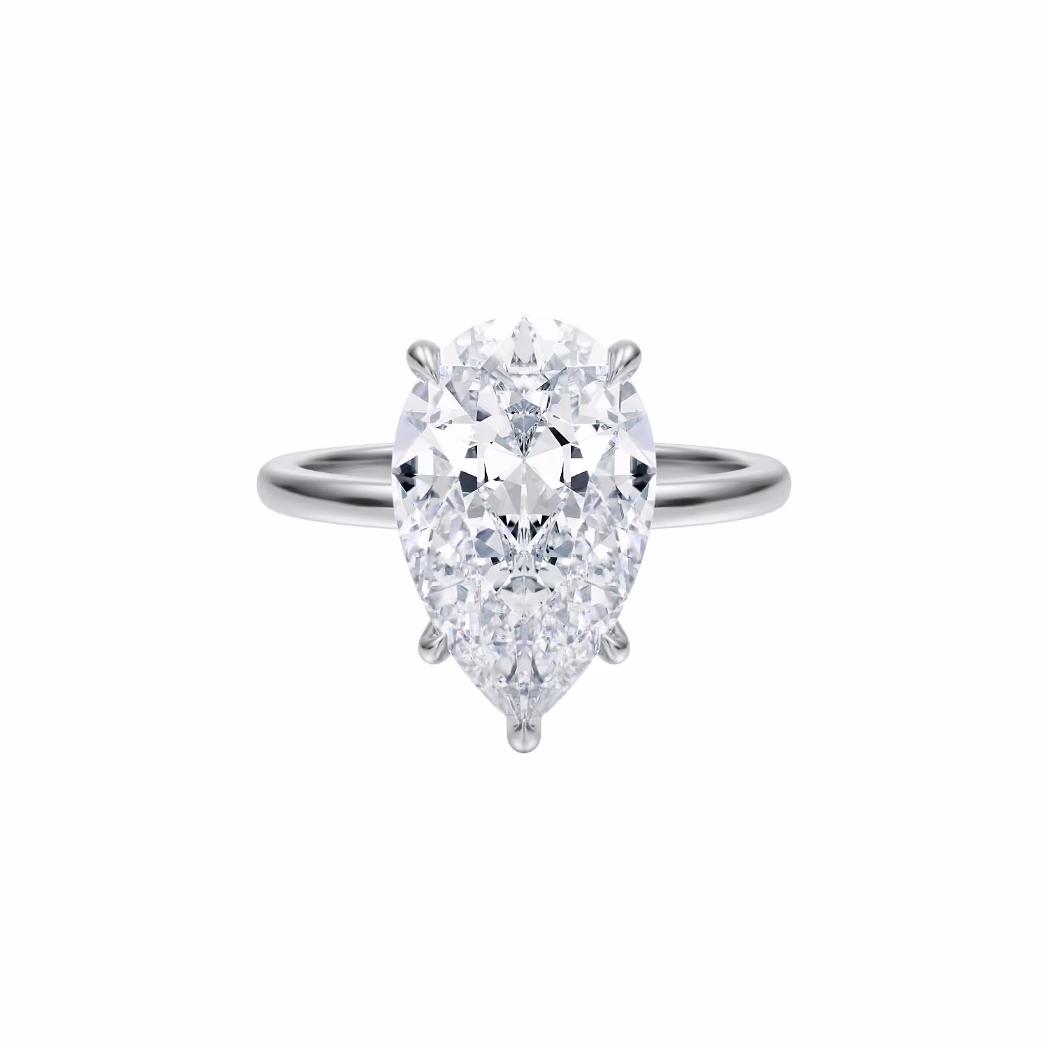 Pear Solitaire Engagement Ring