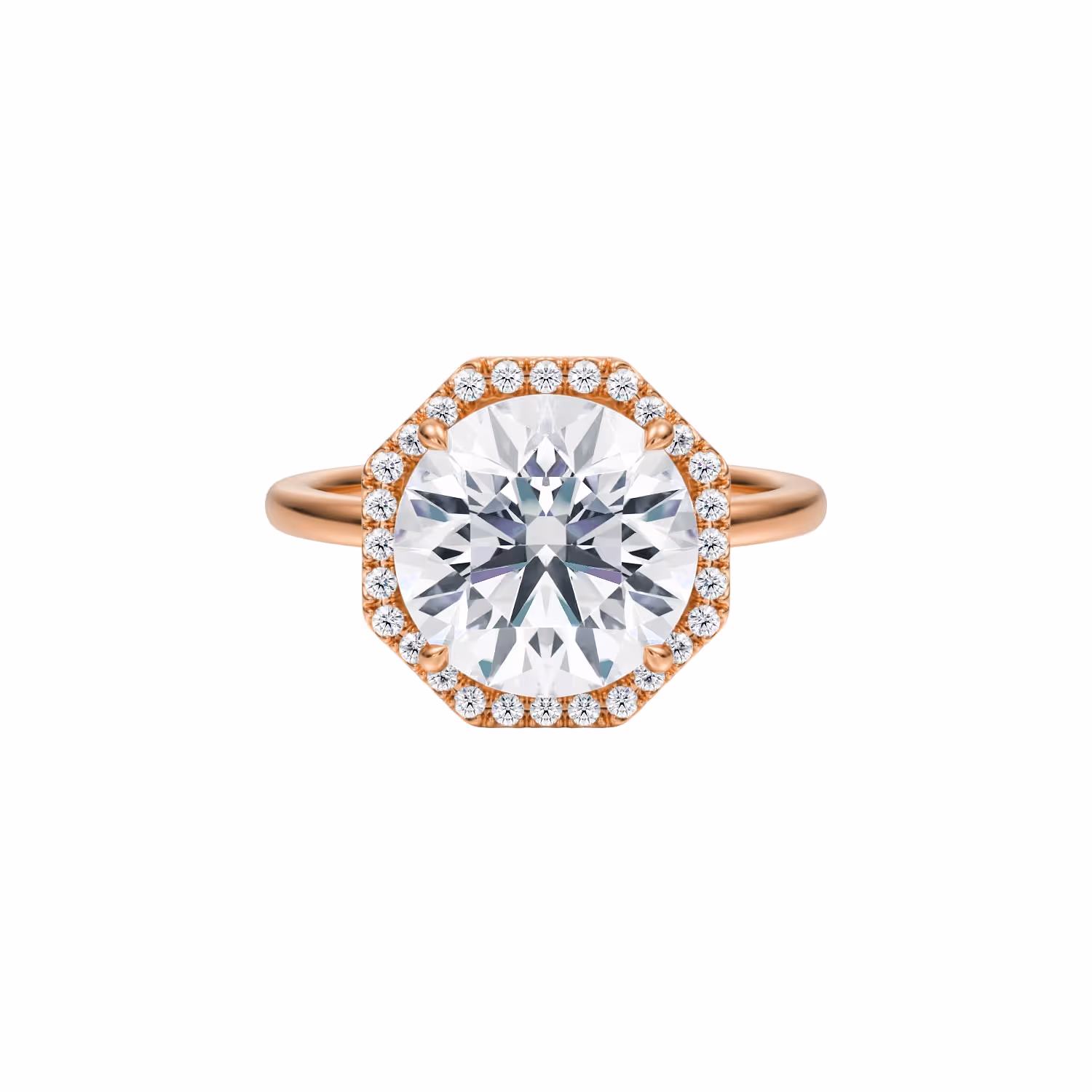 Round Hexagon Halo