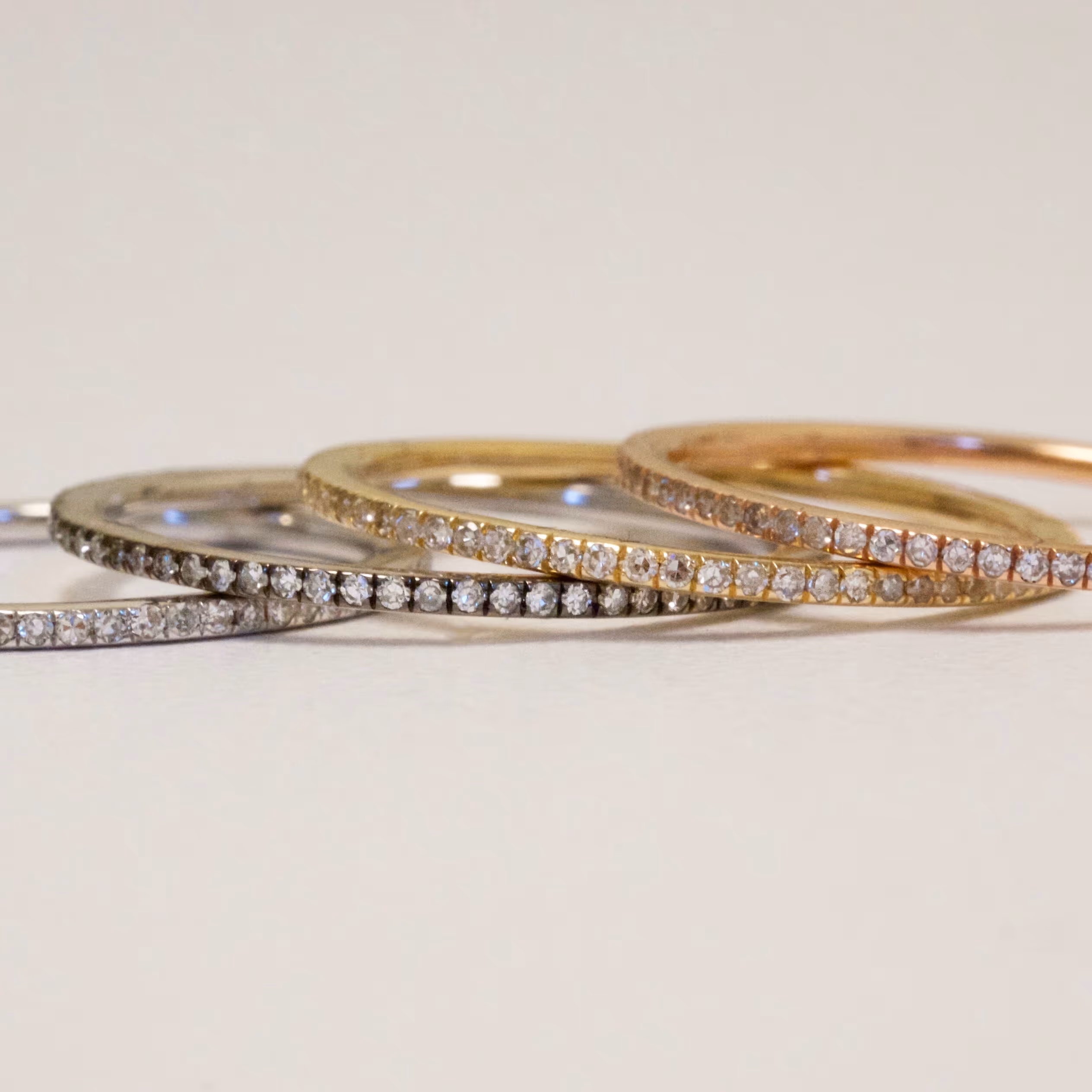 Micro Diamond Pave Bands