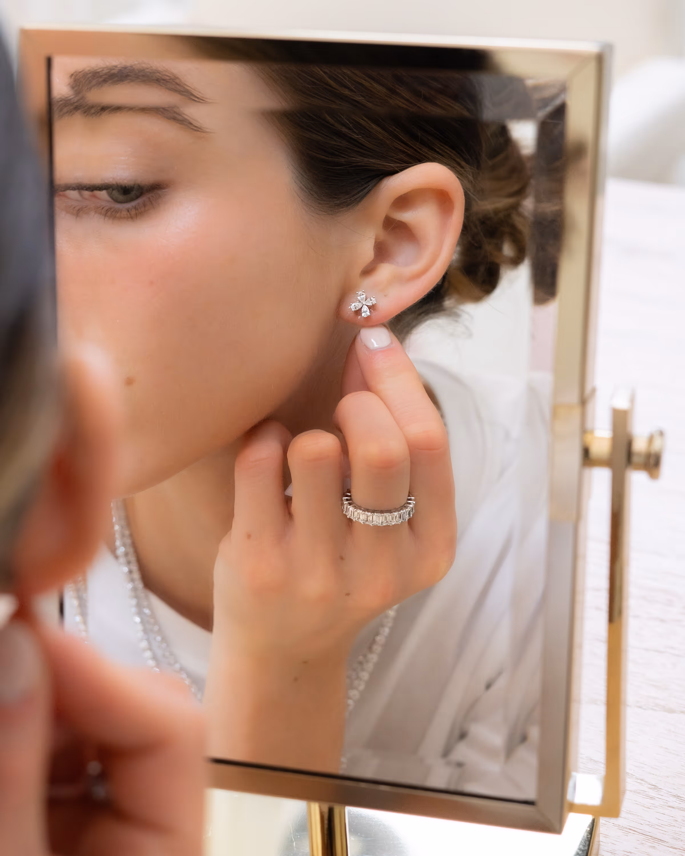Pear-Cut Diamond Earrings
