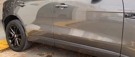 Image of a Jaguar car post-repair, highlighting its polished finish and sleek design.