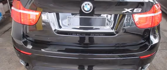 After repair image of a BMW X6, illustrating the successful restoration and detailing to a high standard.