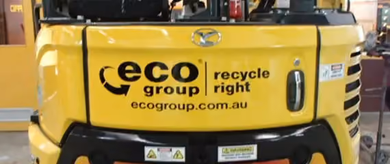 Showcases a large earthmover vehicle after extensive repairs.