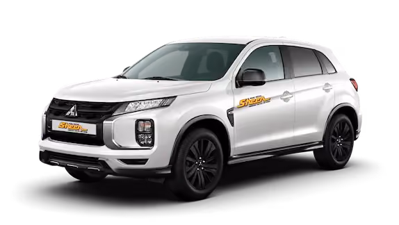 Image of a Mitsubishi ASX, focusing on its compact design and urban suitability.
