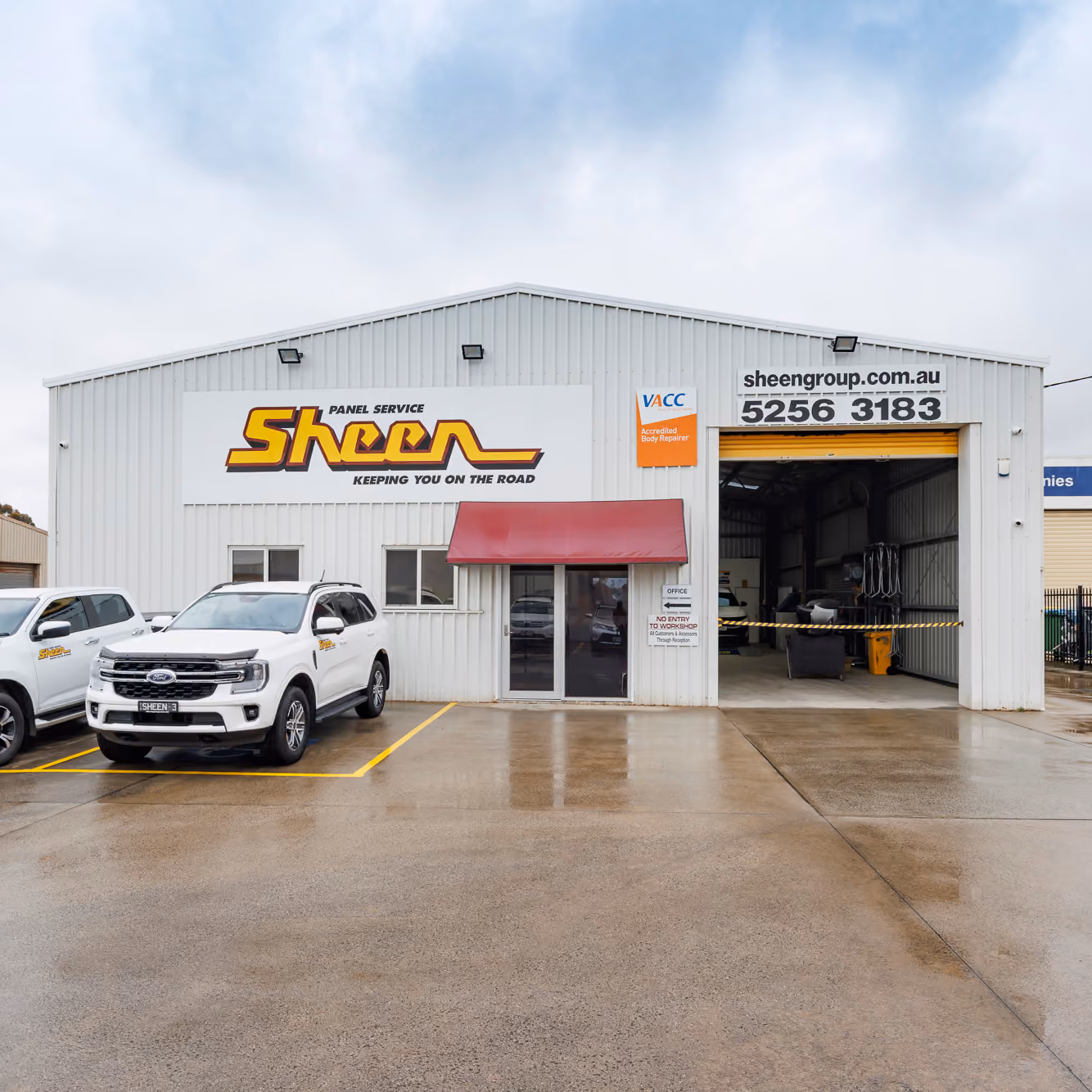 Sheen Panel Service shop in Ocean Grove