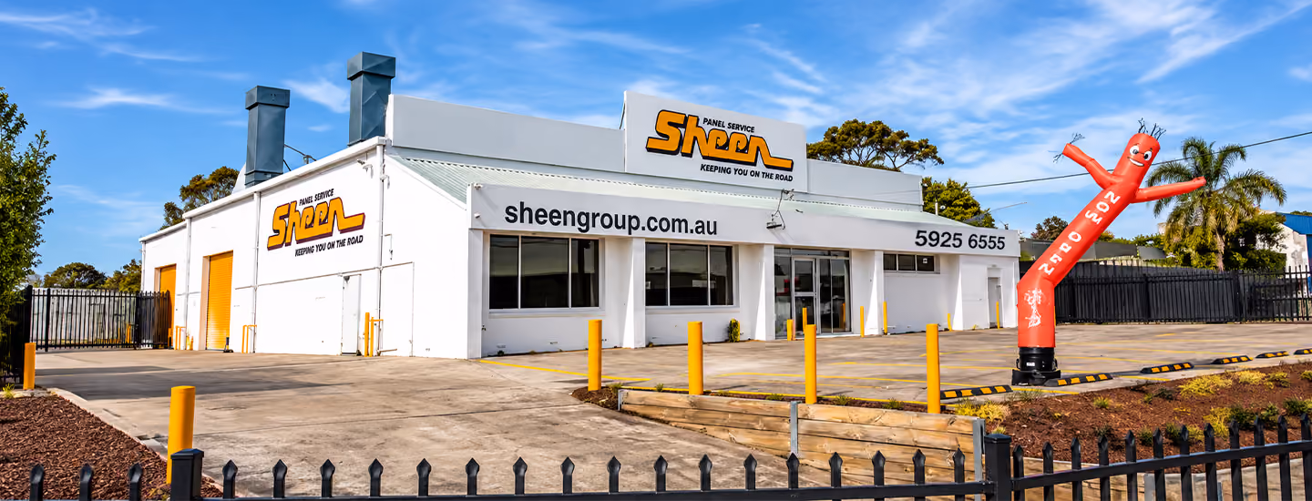 Sheen Panel Service Mornington workshop exterior.