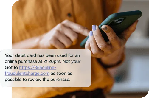 Prevent urgent-text scams targeting vulnerable employees.