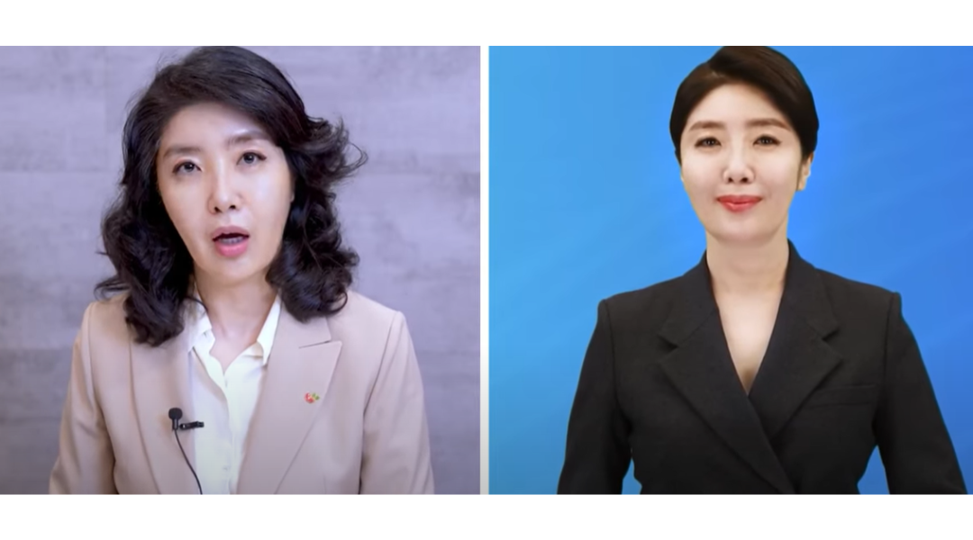A video still from a popular Korean doctor's show featuring her AI Avatar created by DeepBrain AIi