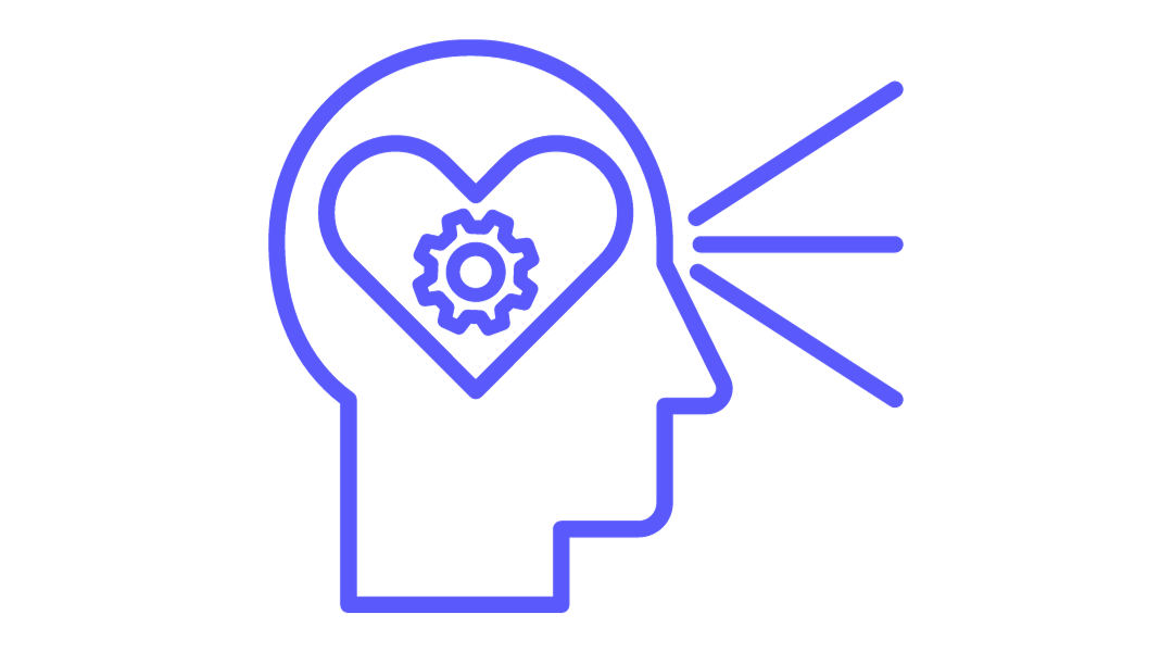 A person visually learning and enjoying it