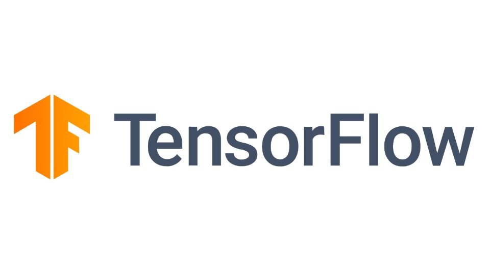TensorFlow's orange and gray logo.