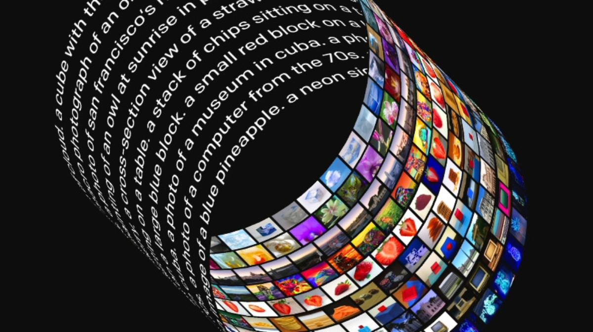 AI-generated pictures and the text used to generate them