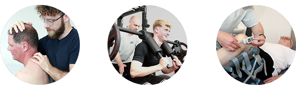 verschiedene physiotherapeutische Anwendungen