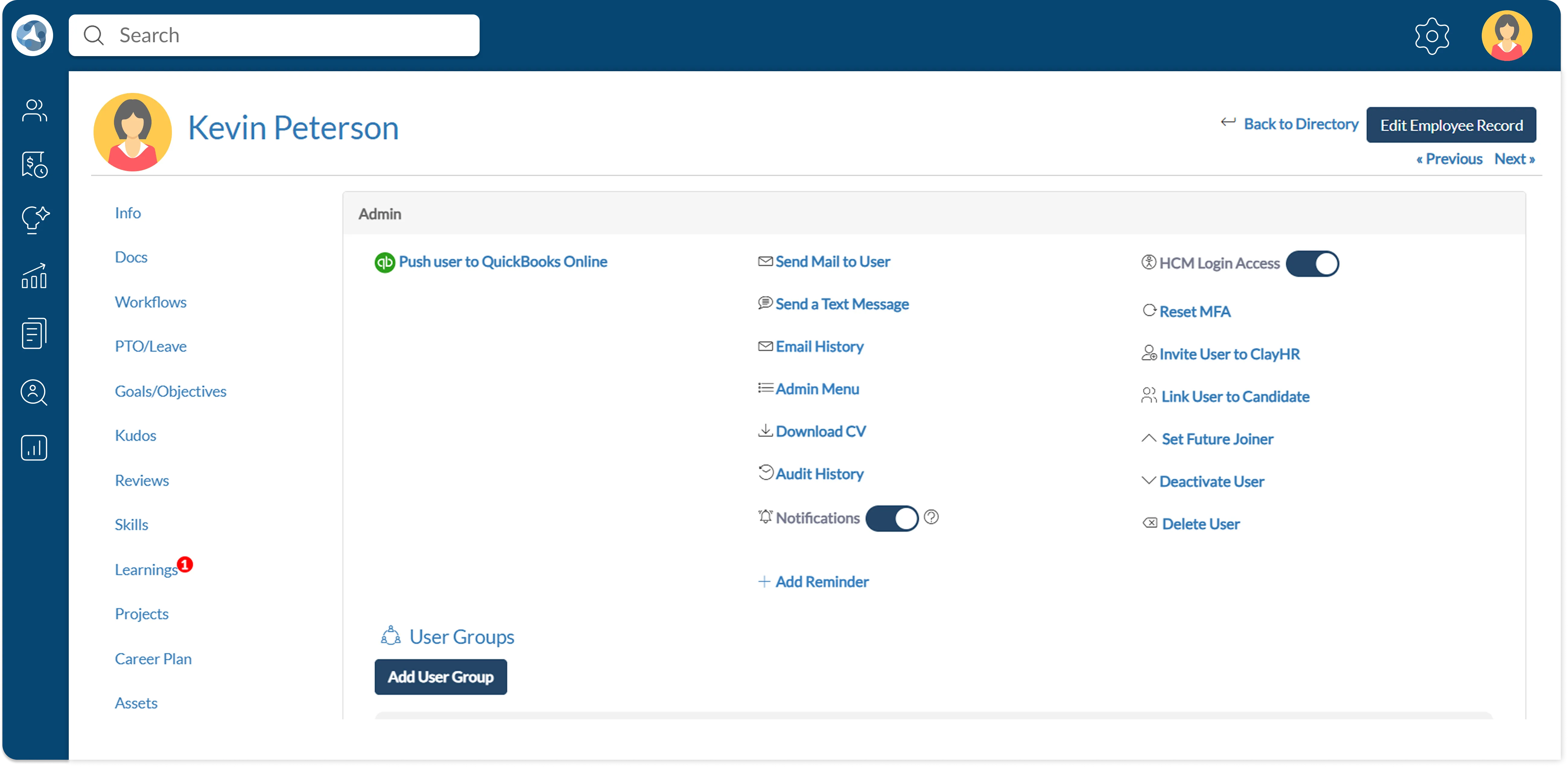 Identify and develop future leaders with ClayHR's AI-driven succession planning, self-assessments, and mentorship programs.