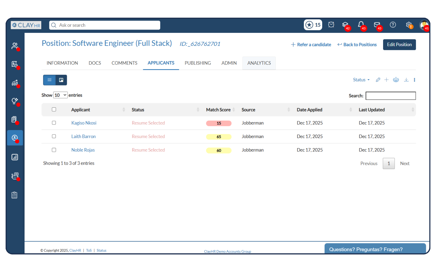 Identify and develop future leaders with ClayHR's AI-driven succession planning, self-assessments, and mentorship programs.