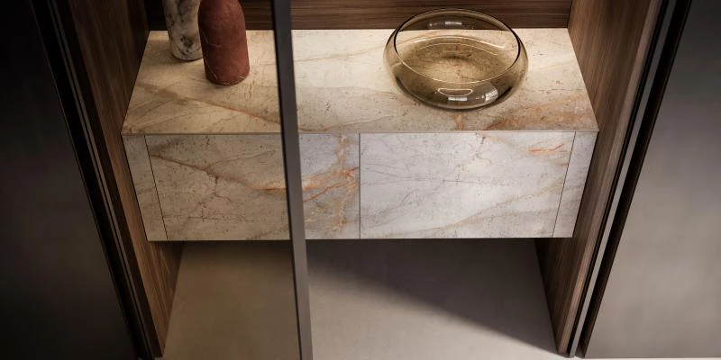 porte escamotable en verre fumé, une élégance rare
