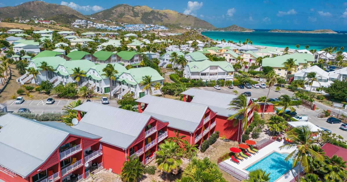 Hotel Palm Court in Orient Bay, Saint Martin