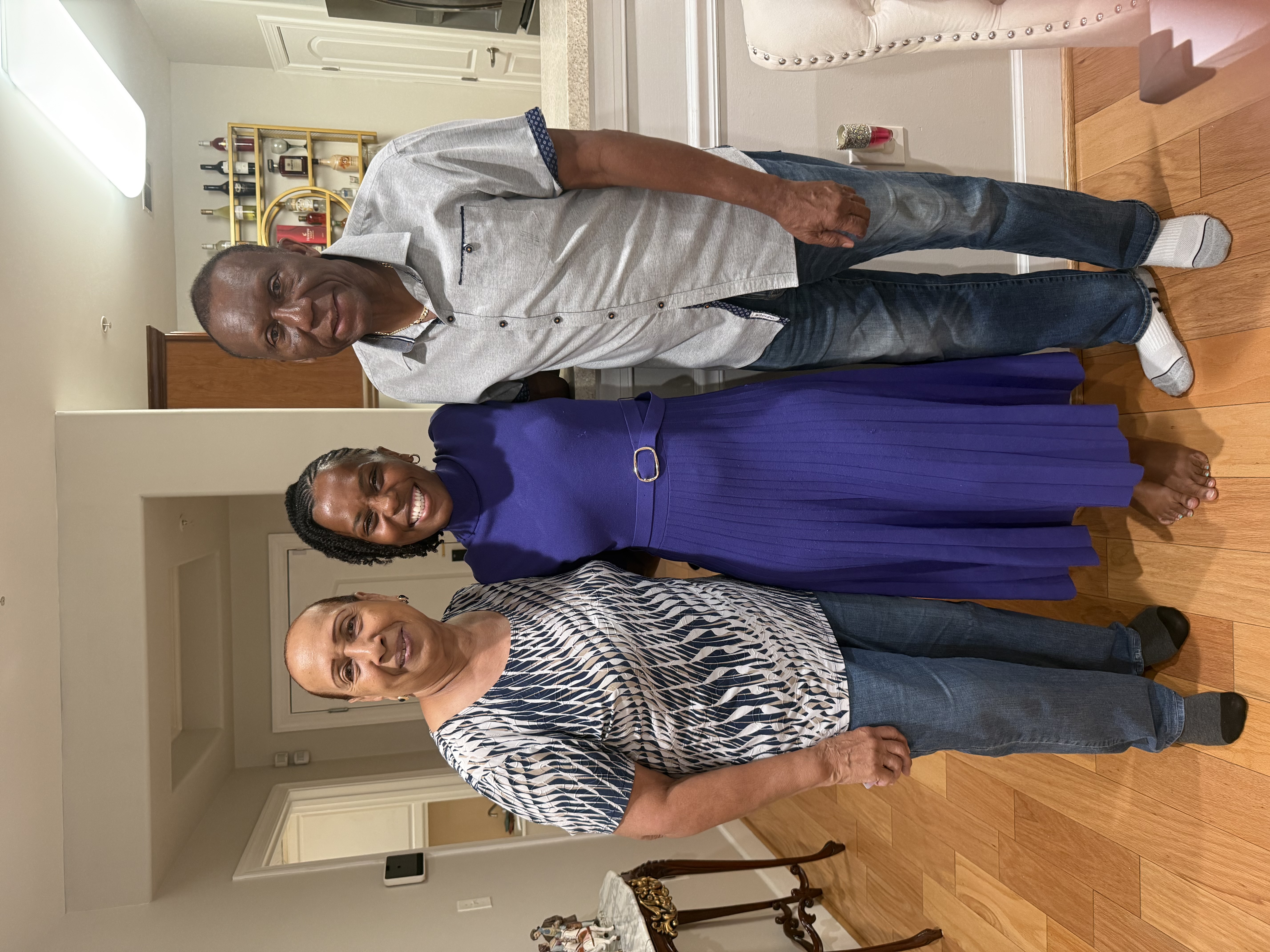 Angel Murphy and A Client in the Courthouse after winning a case