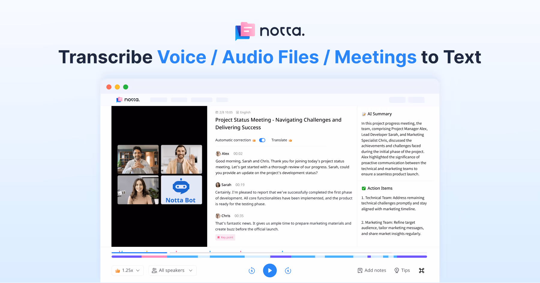 Notta Showcase