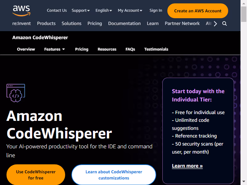 Amazon CodeWhisperer
