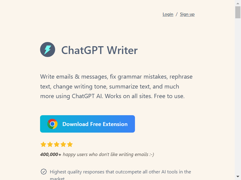 ChatGPT Writer