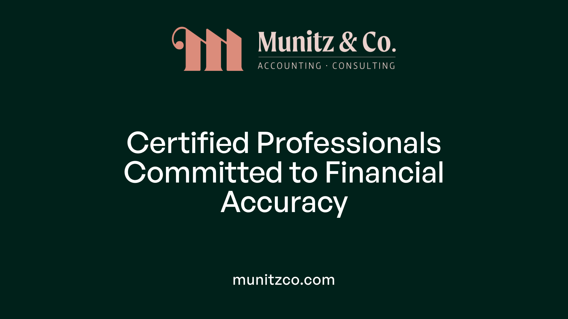 Certified Professionals Committed to Financial Accuracy