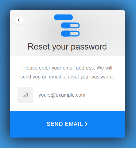 Reset password