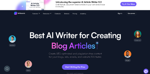 AI Copywriting - Writesonic AI - AI Tools Arena