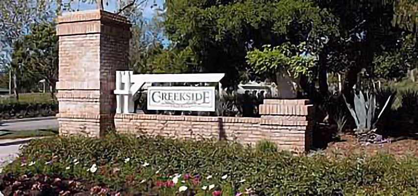 Photo of Creekside entrance