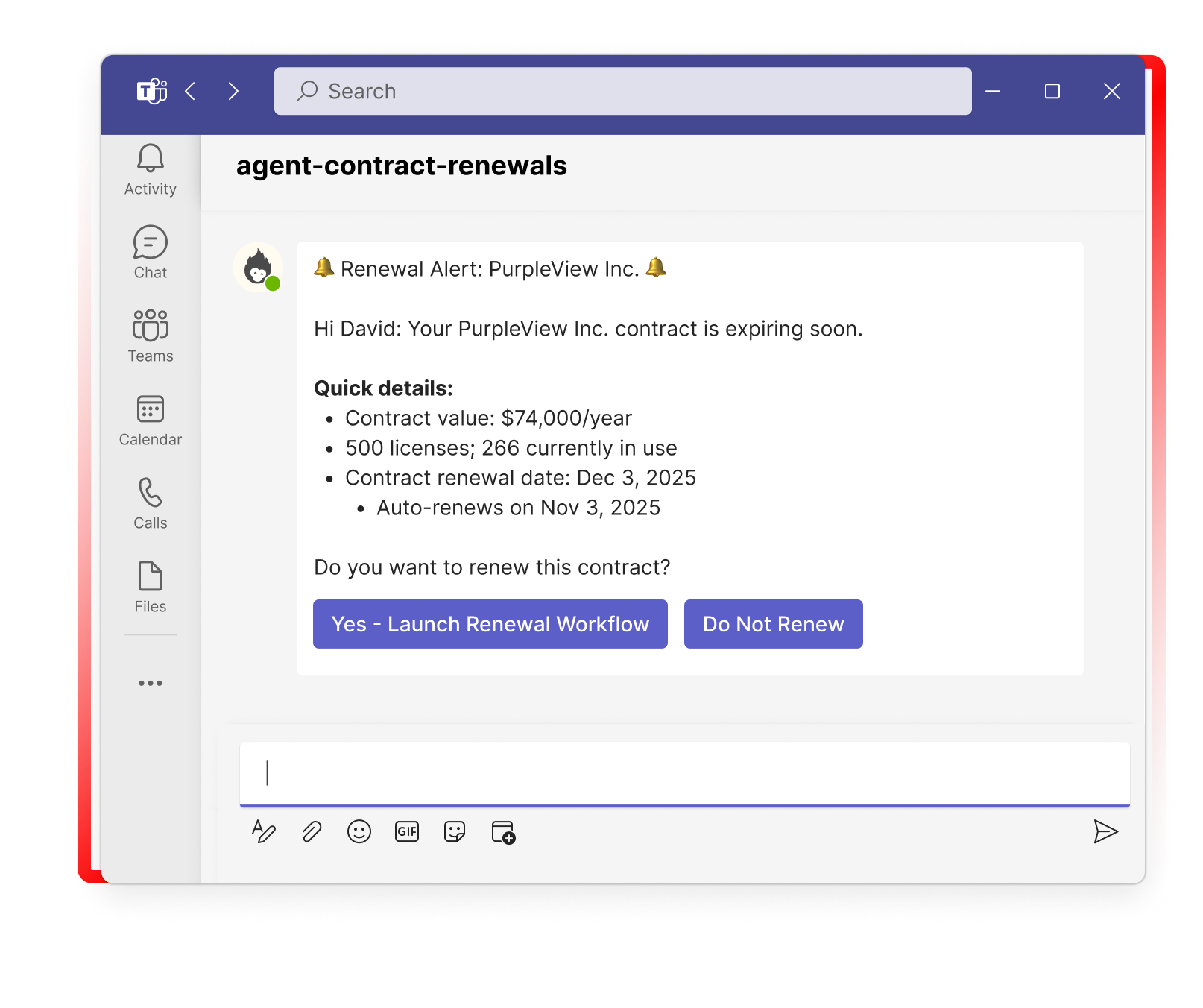 Move proactively on contract renewals