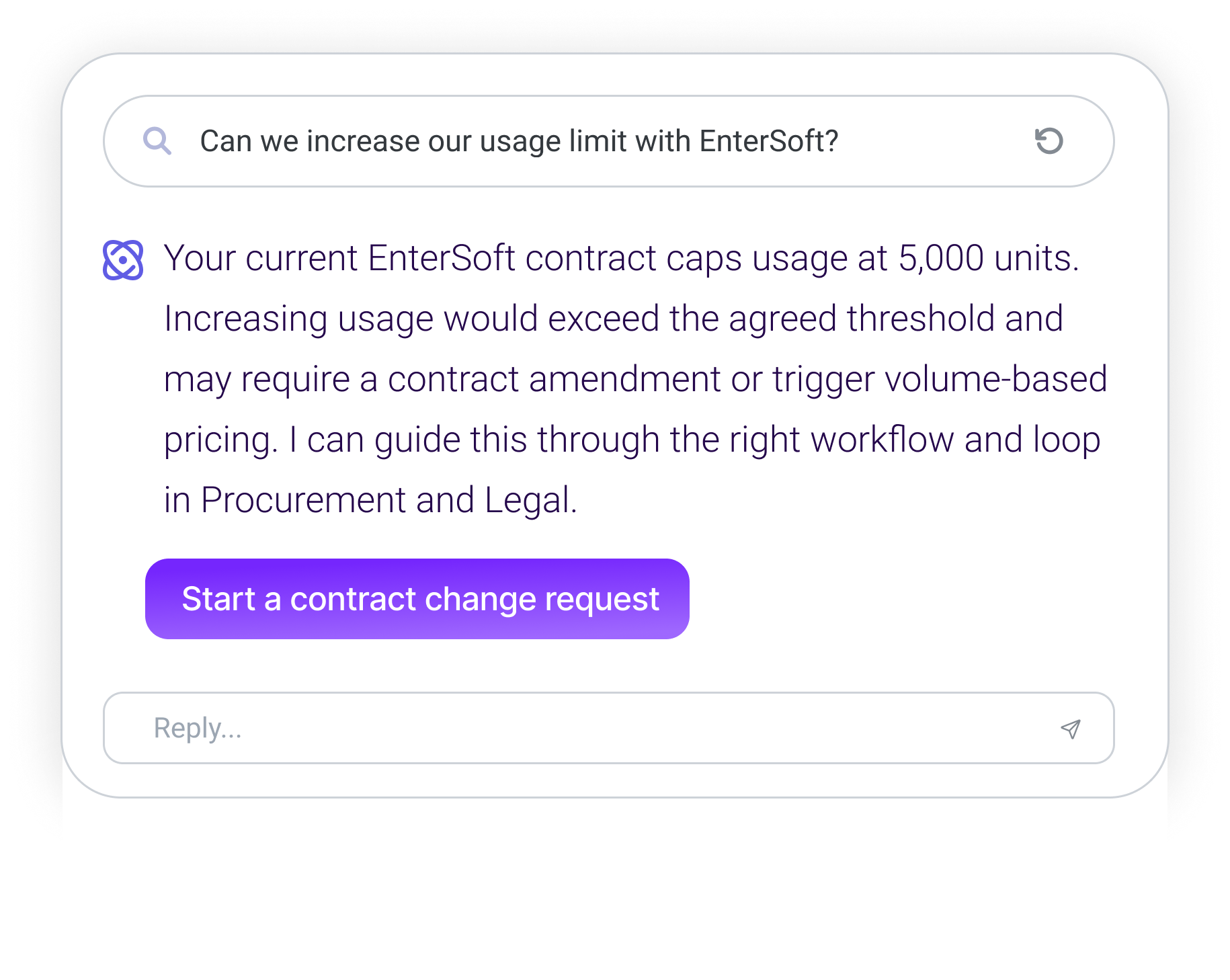 An AI front door for contract-driven work