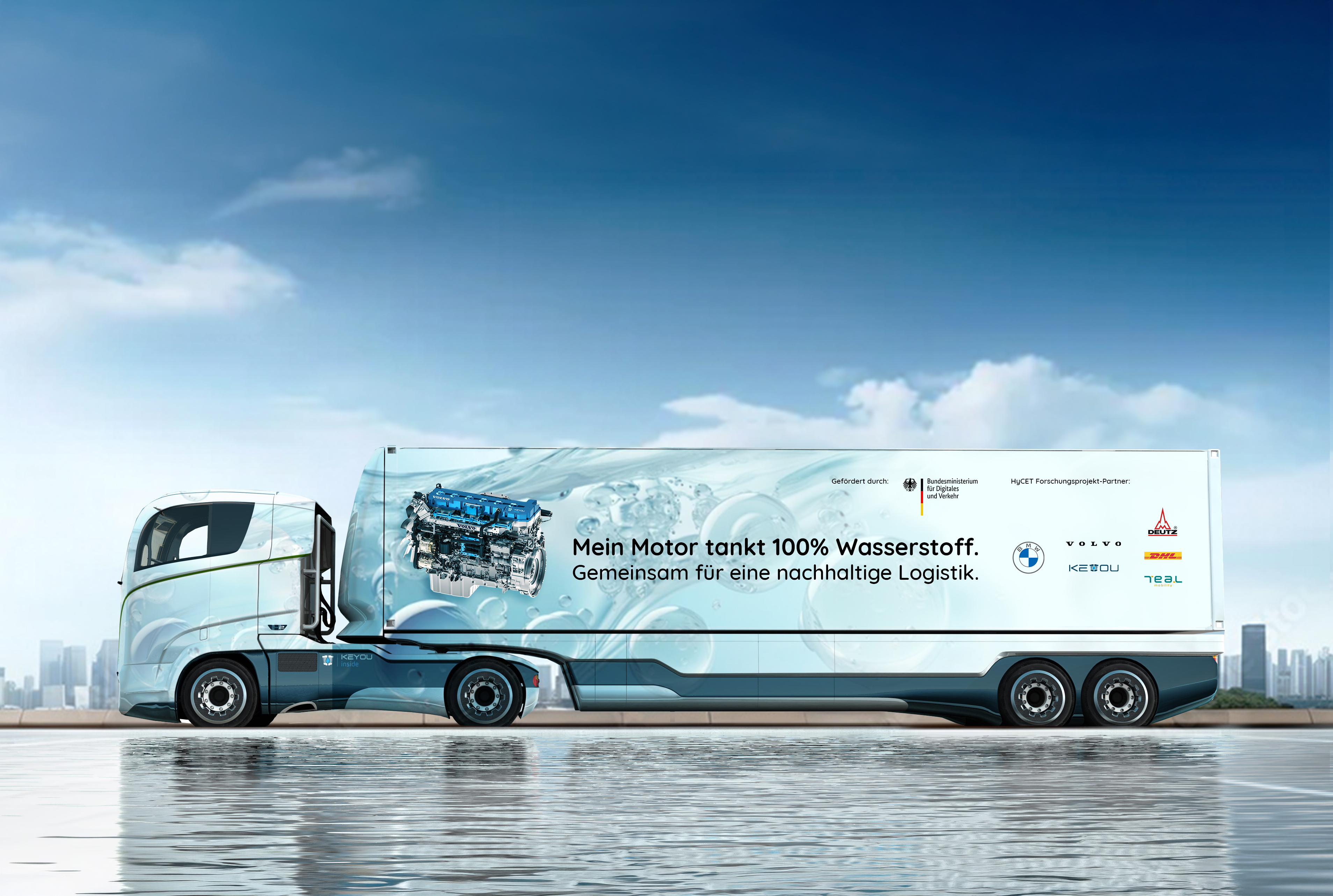 KEYOU 40-ton truck rendering