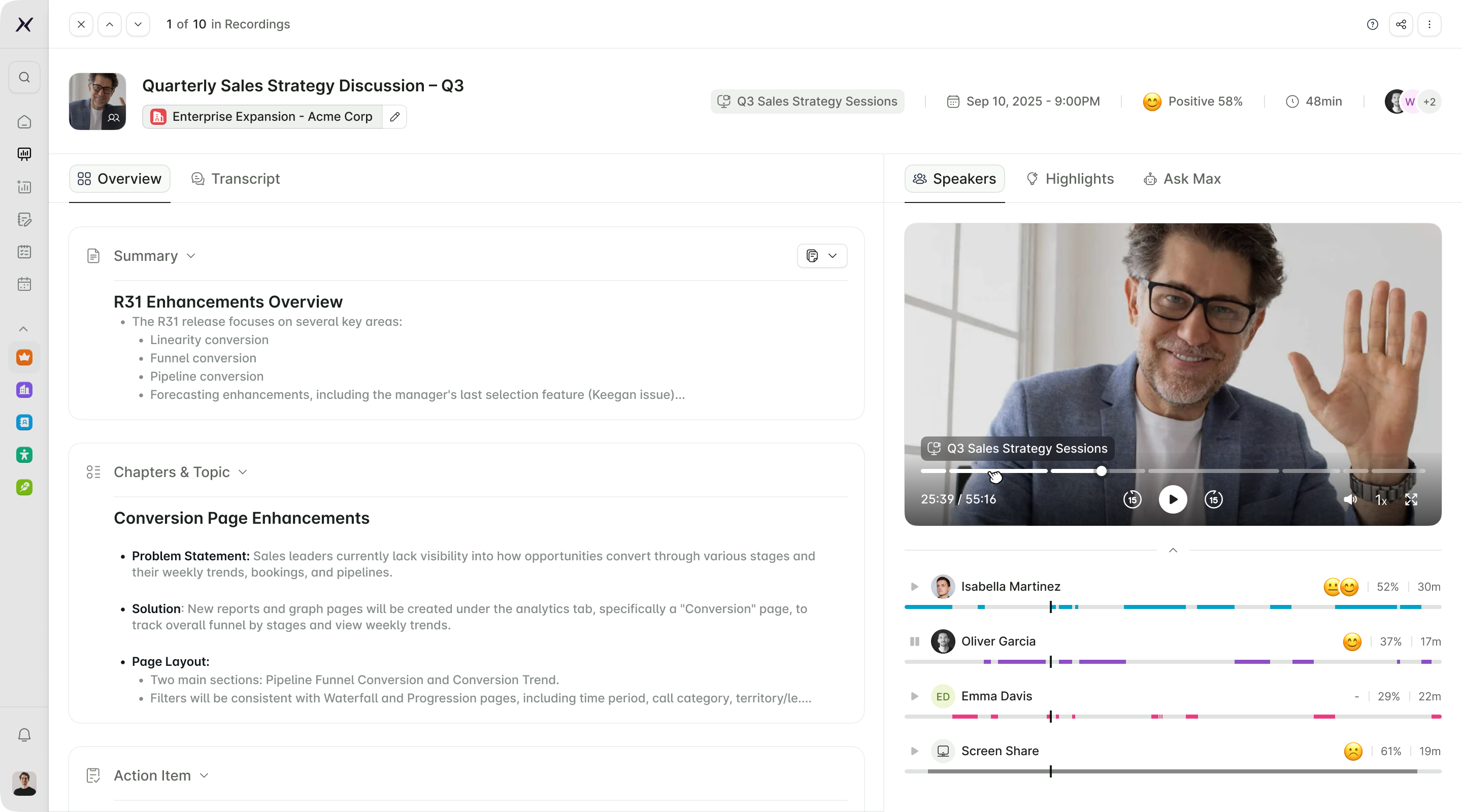 EchoIQ dashboard