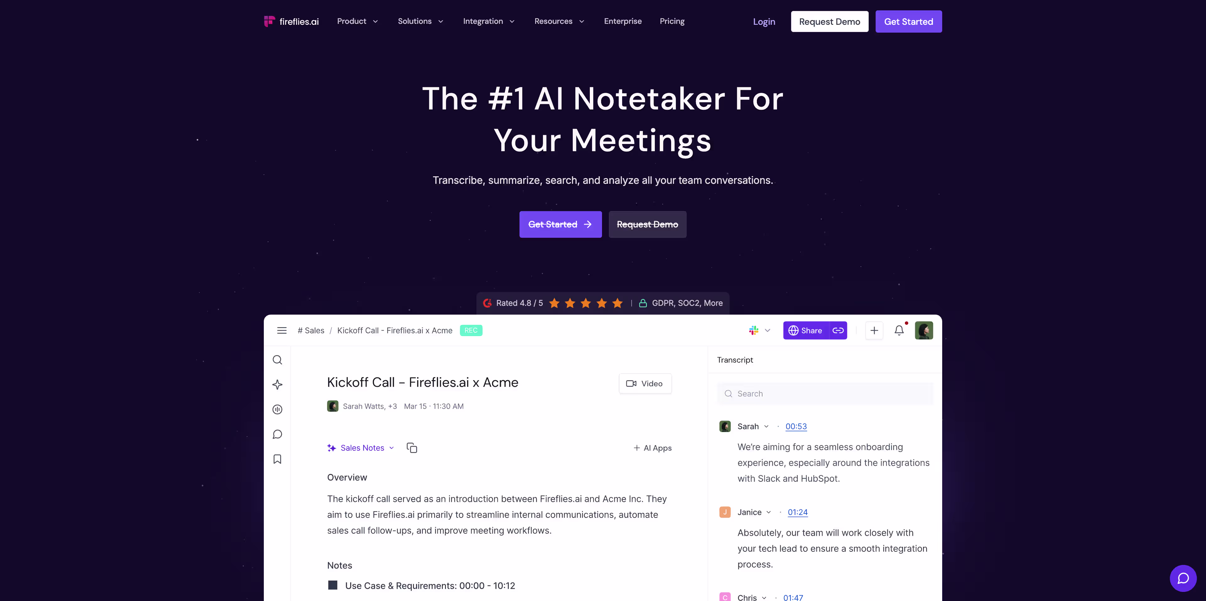 Fireflies hero image