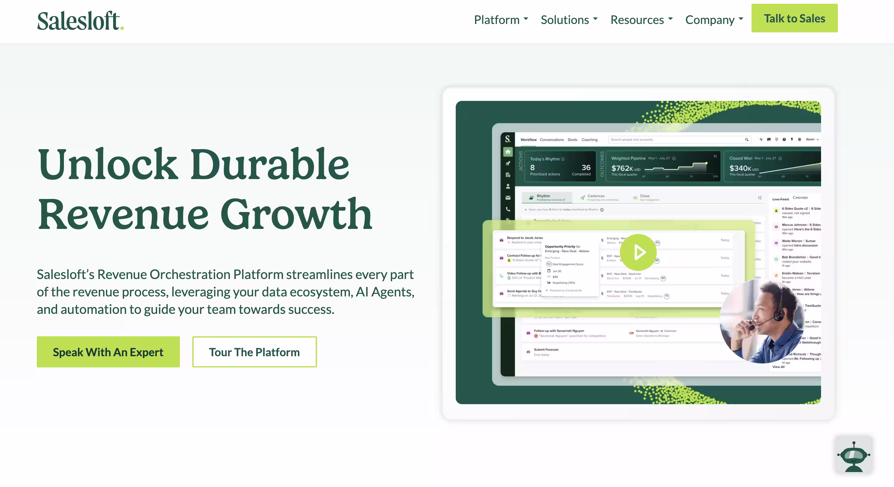 Salesloft hero image