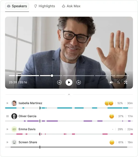 EchoIQ speaker transcriber summaries