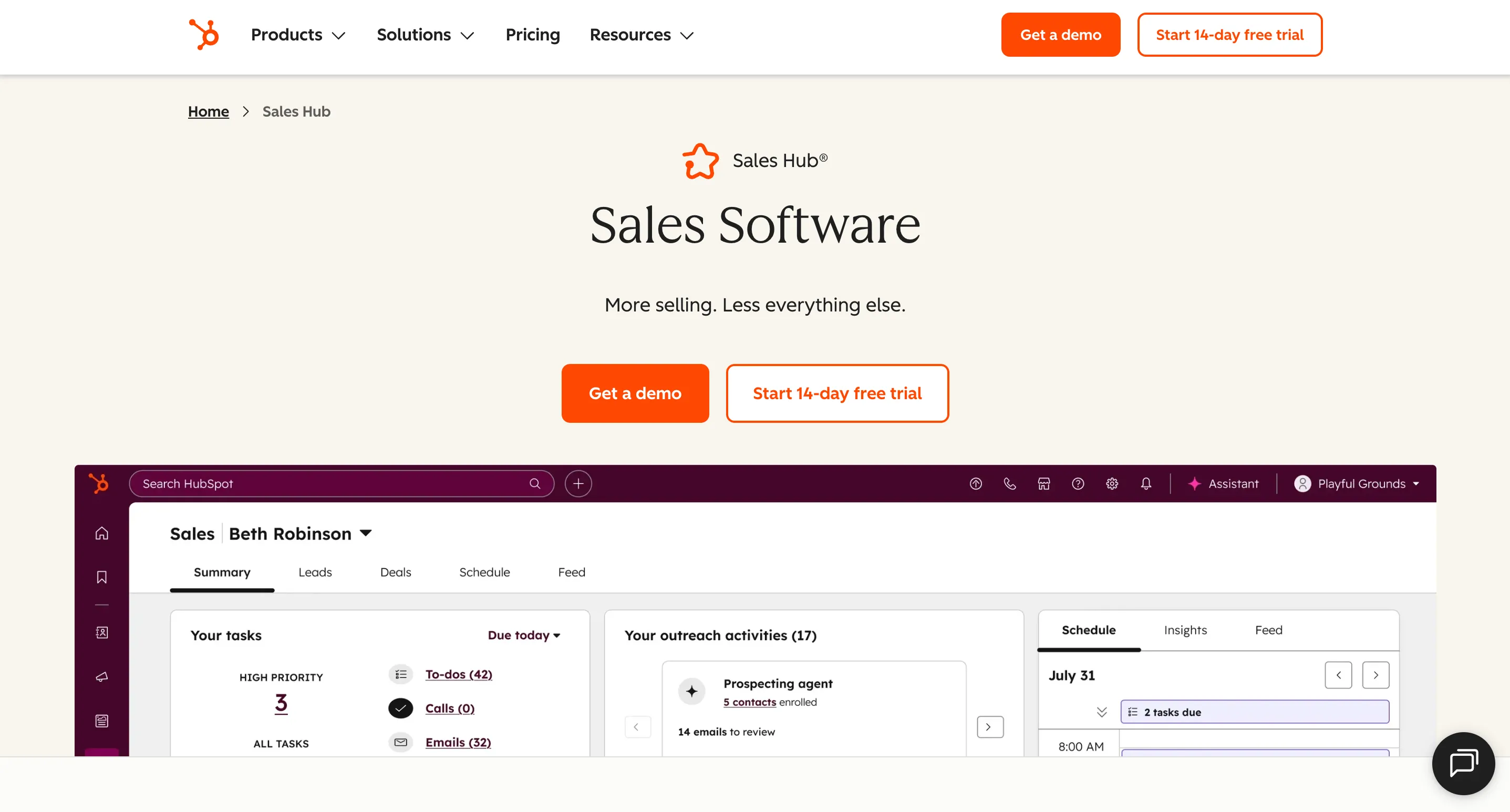 HubSpot Sales Hub
