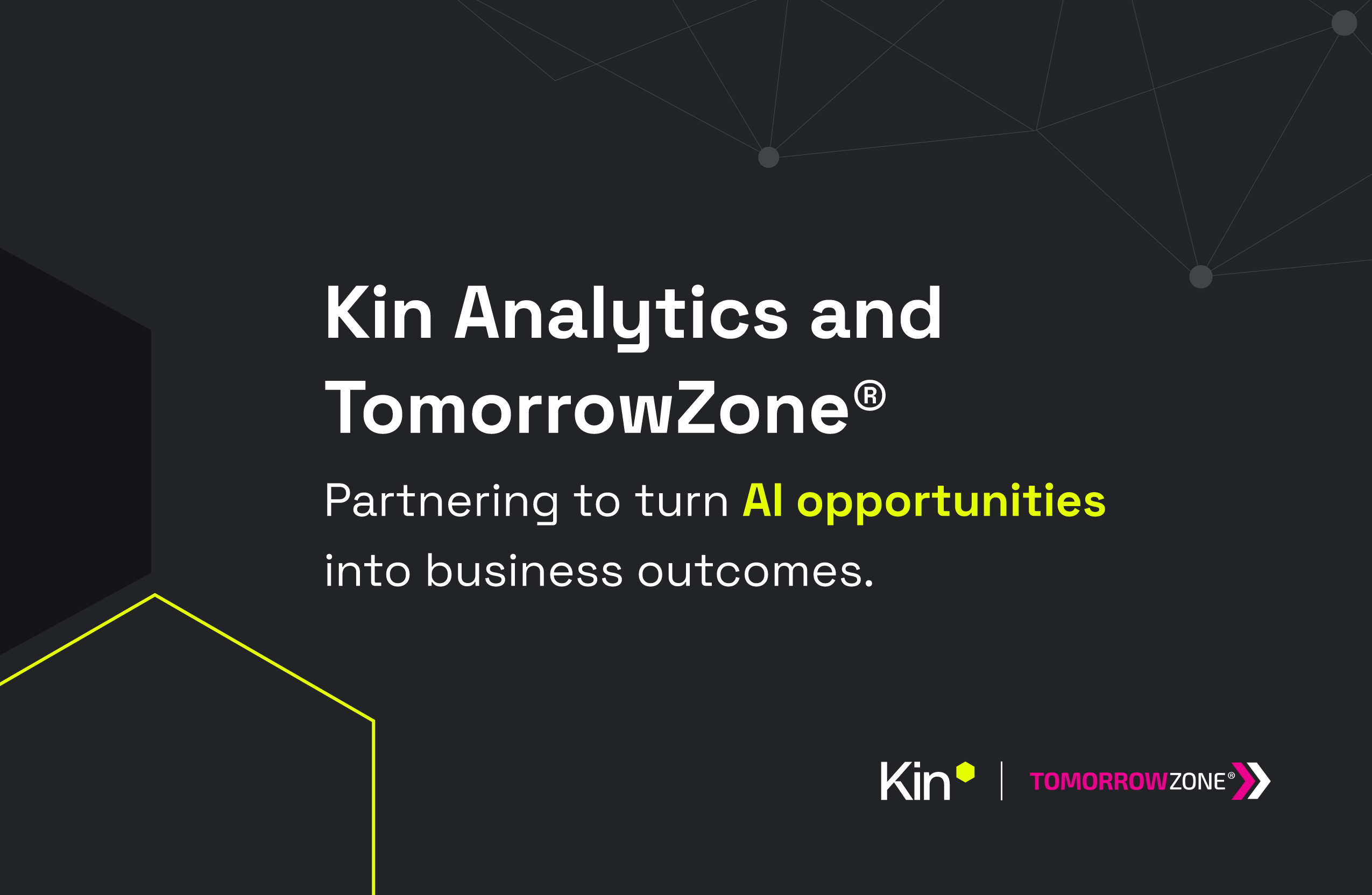 kin analytics tomorrowzone partnership