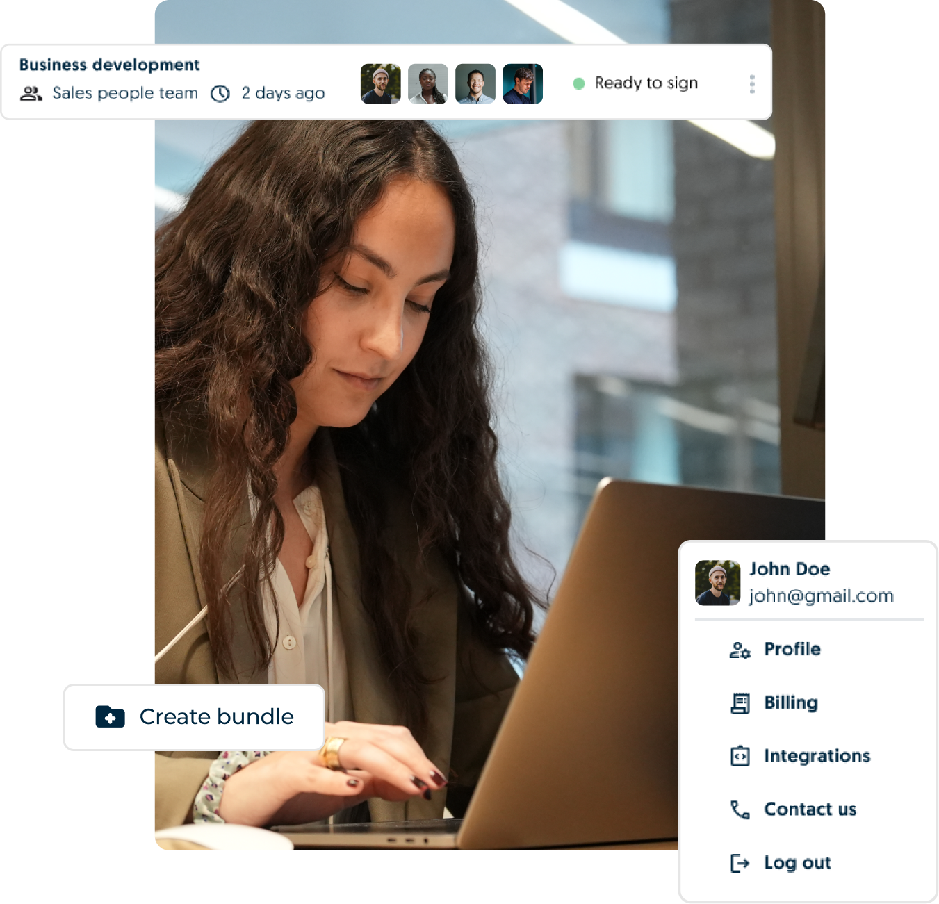 Create, manage and sign agreements without losing track of your contract data