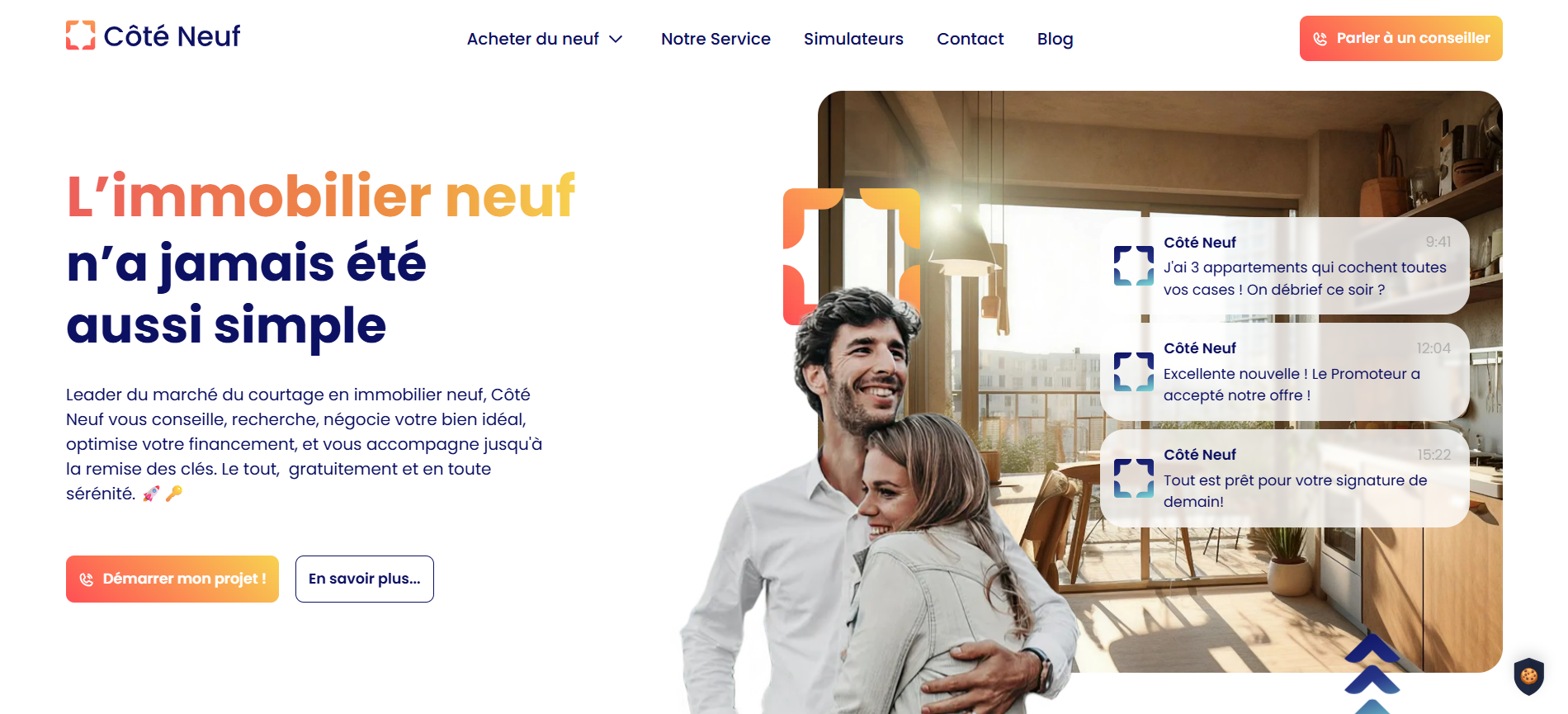 How Scroll redesigned the Côté Neuf site to modernize its image, improve its SEO and automate the management of its real estate programs