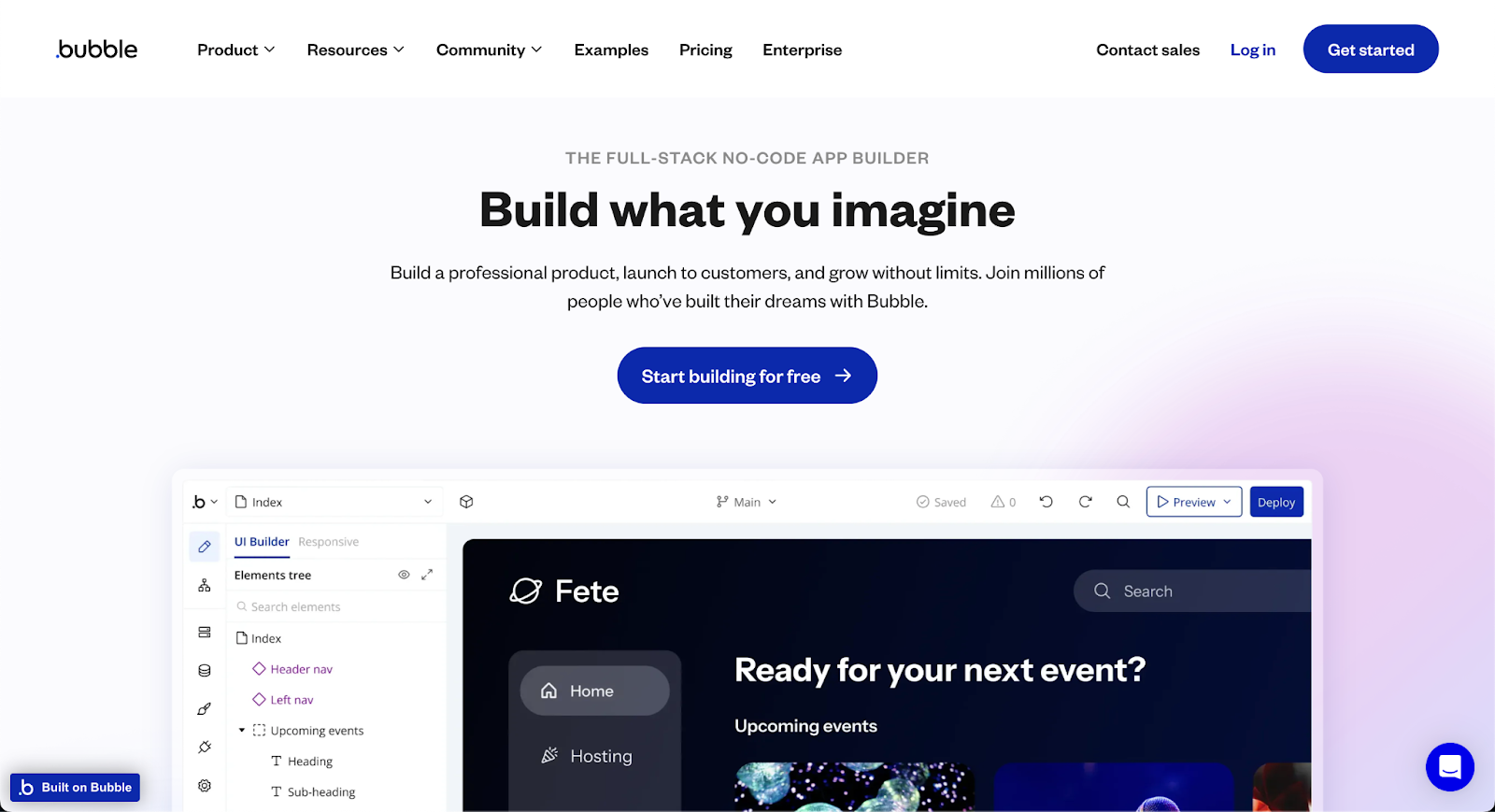 bubble outil no-code ia