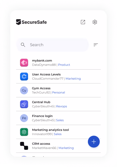 Figurative example of the browser extension interface