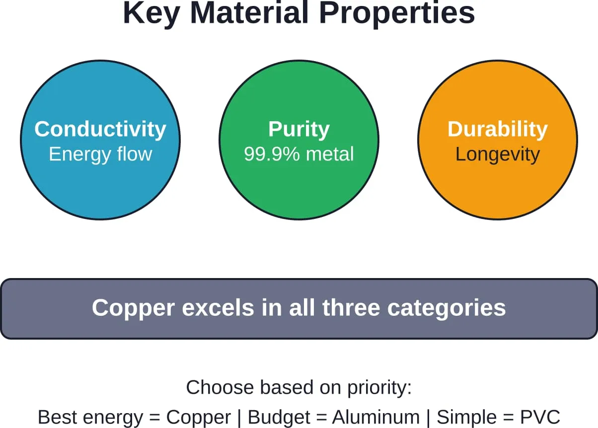 Material selection should prioritize the properties most important to your meditation practice