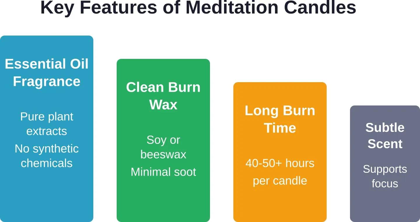 Essential characteristics that distinguish meditation candles from standard scented candles