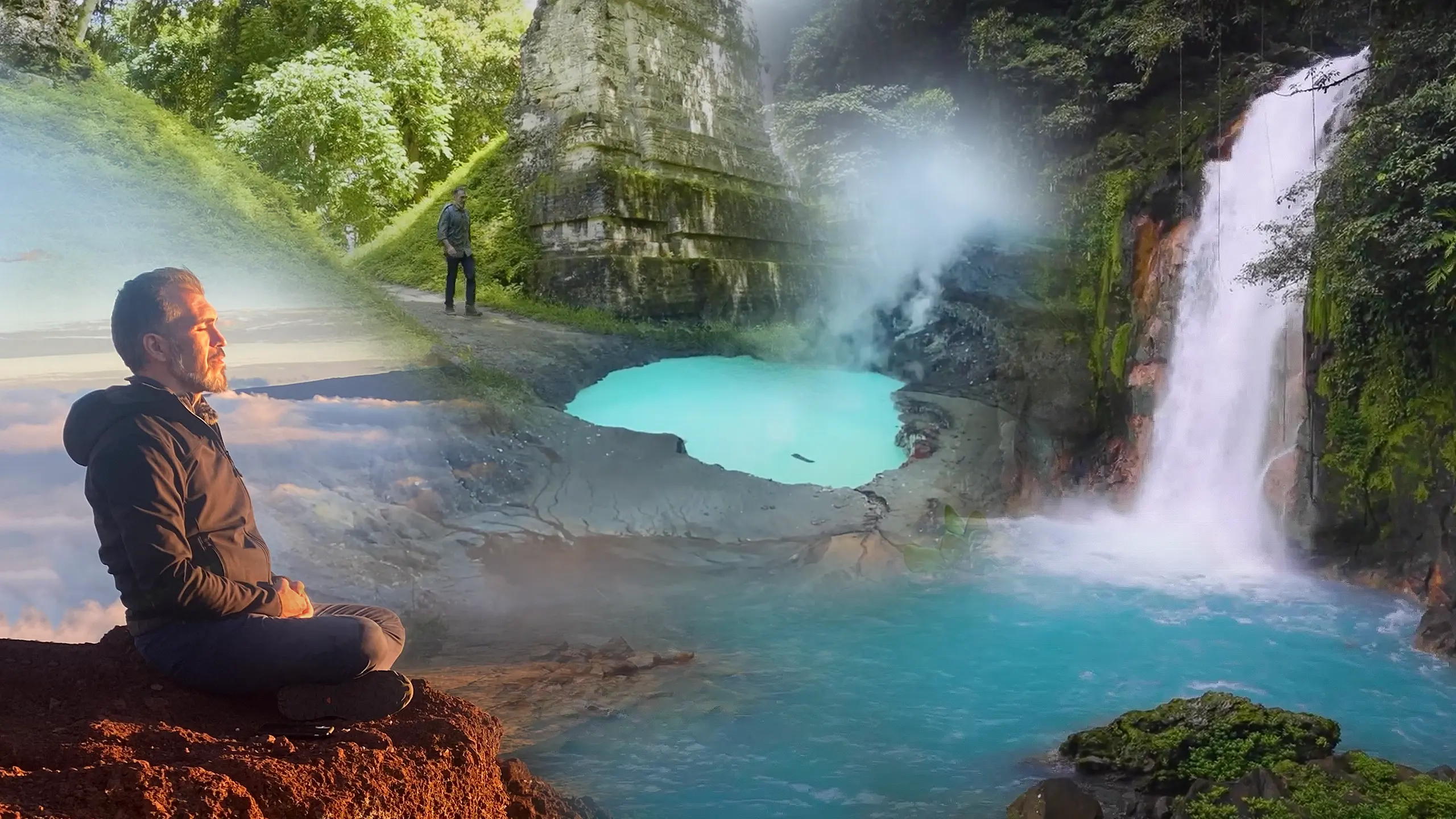 Collage of Asil within breathtaking places in nature