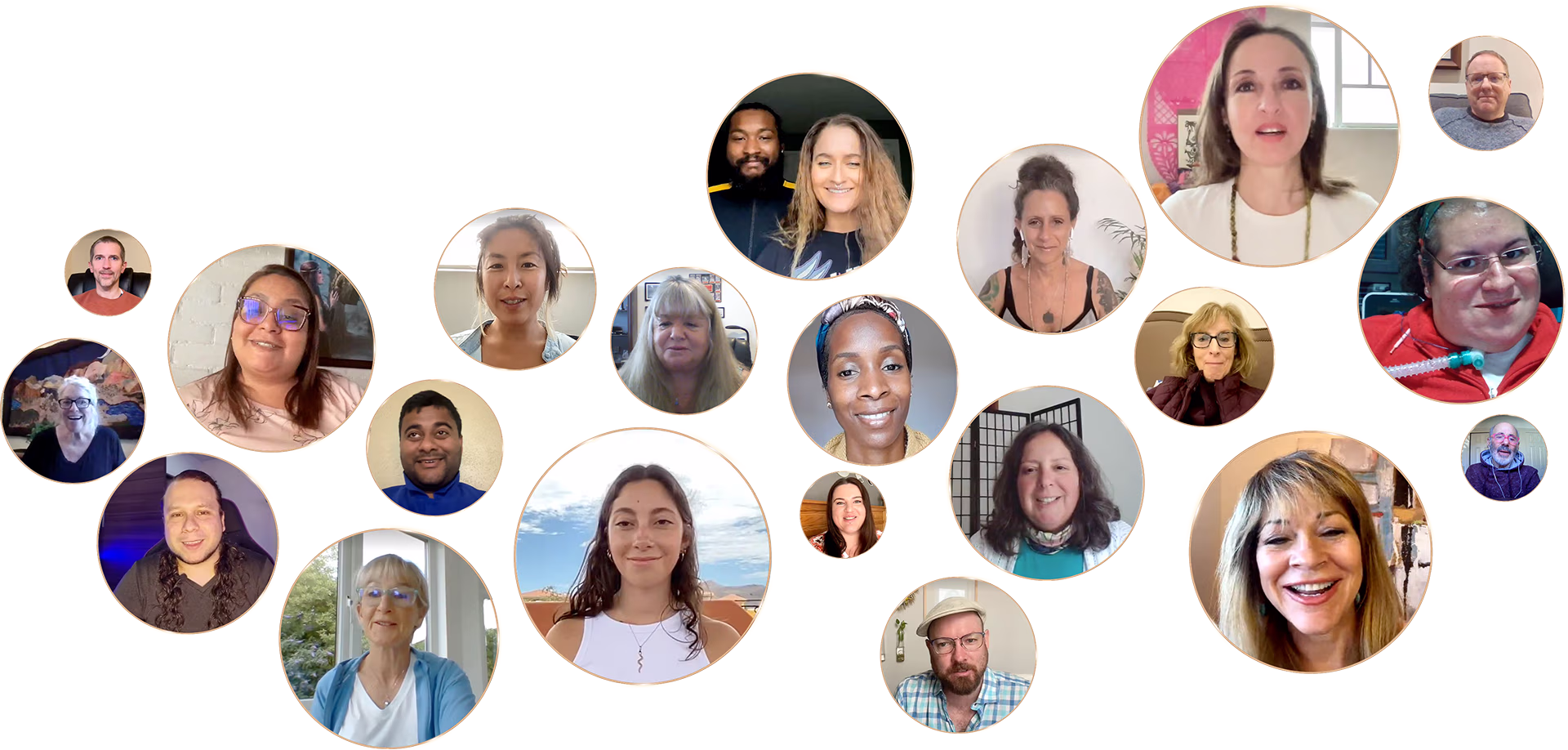 Collage of Everyday Evolutionaries in the Evolution One online community