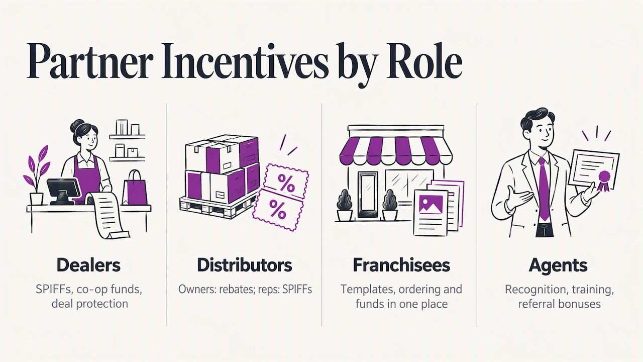 Four partner types matched with incentive preferences