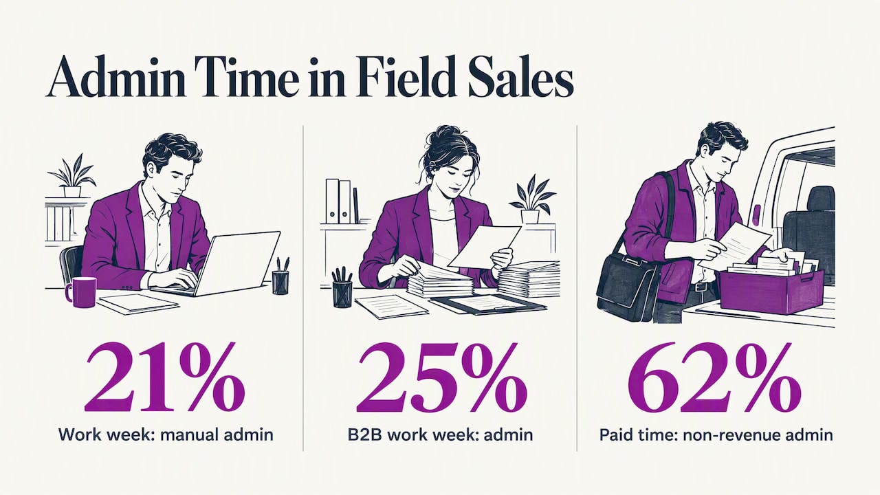 Separate benchmarks for field sales admin time
