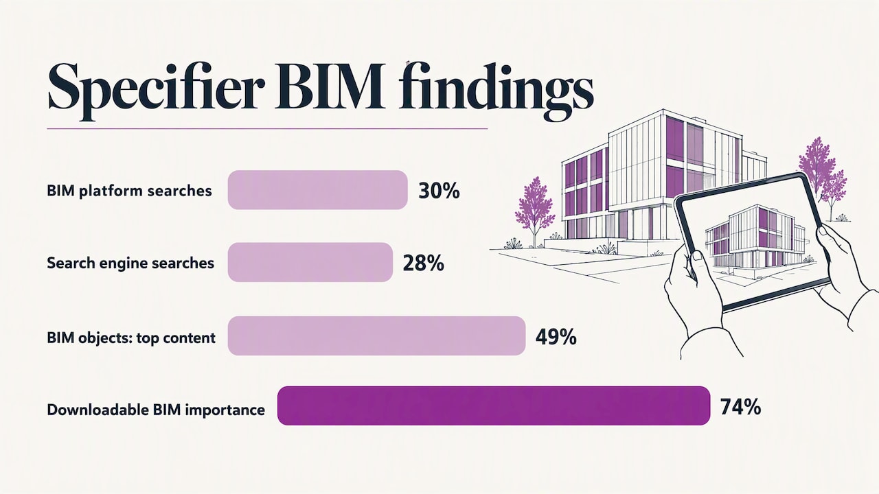 Specifier survey findings on BIM content