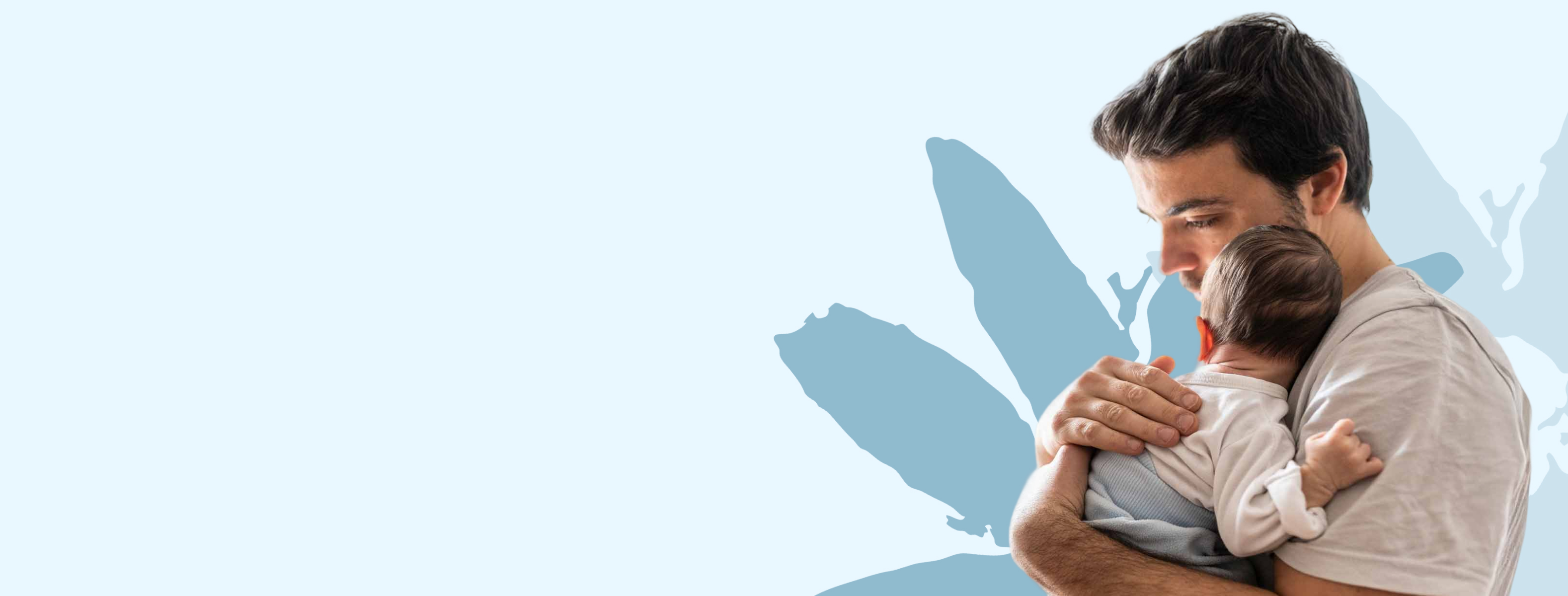 A mother holds a new-born baby and her young son. The Perinatal Mental Health Week Logo appears on the left of the image.