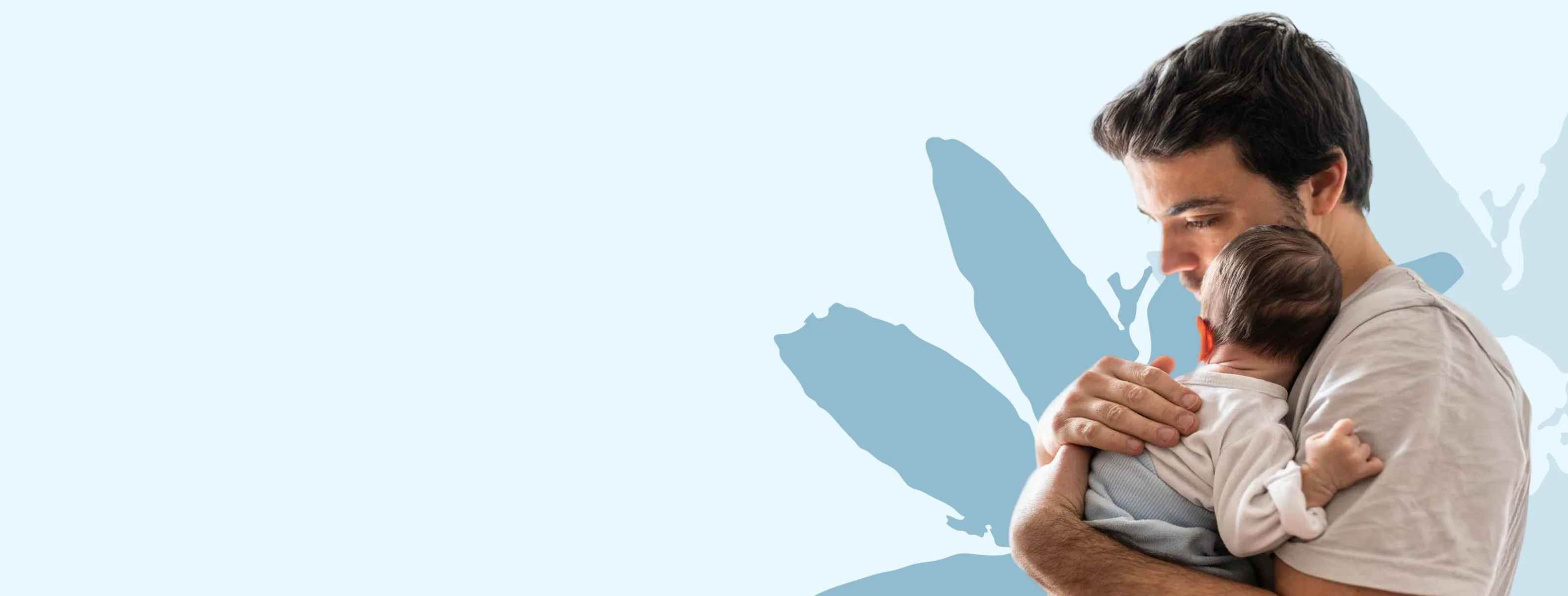 A mother holds a new-born baby and her young son. The Perinatal Mental Health Week Logo appears on the left of the image.